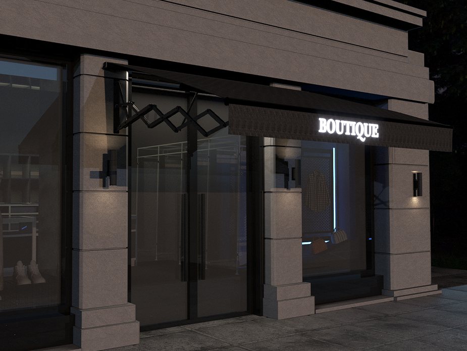 toldo tijera iluminación faldilla